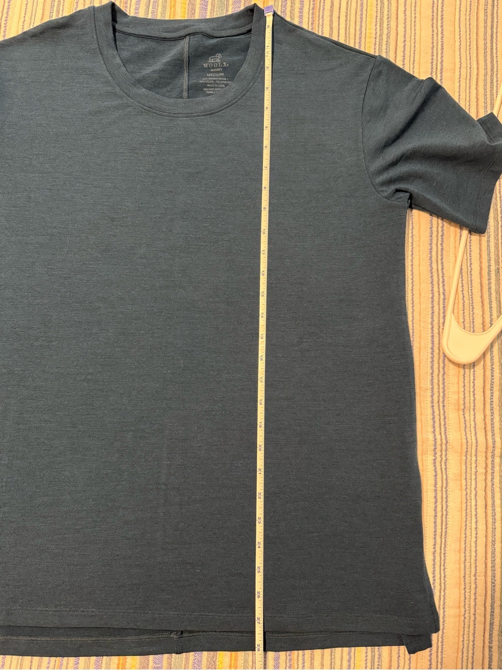 Woolx Audrey tee in majolica blue